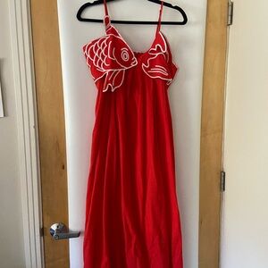 Koi Fish Midi Dress 🎏❤️